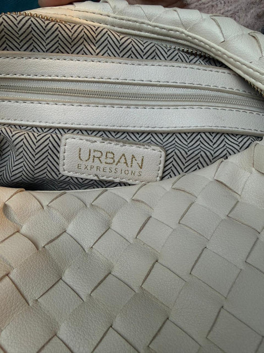 Urban Expressions Leather Woven Bag