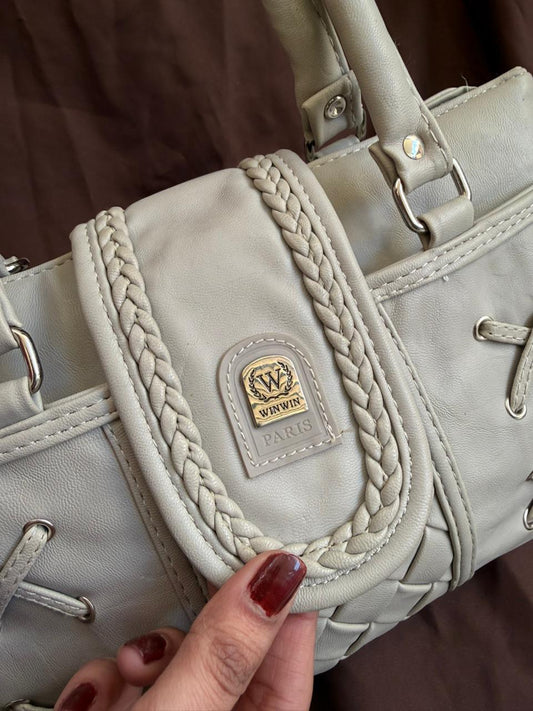 WINWIN PARIS LEATHER HANDBAG